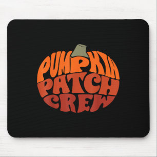 Tapis De Souris Citrouille Patch Crew Funny Citrouille Patch Squad