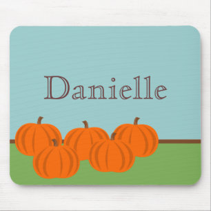 Tapis De Souris Citrouille Patch Halloween Mousepad