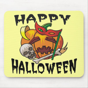 Tapis de souris citrouille pour soirée Halloween