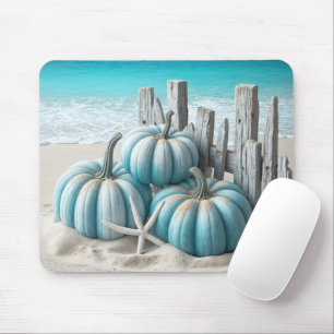 Tapis De Souris Citrouilles de la plage bleue côtière 