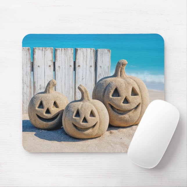 Tapis De Souris Citrouilles de plage  (Avec souris)
