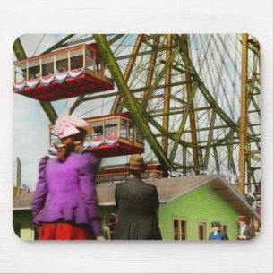 Tapis De Souris City - Chicago, IL - Le premier Ferris Wheel 1893