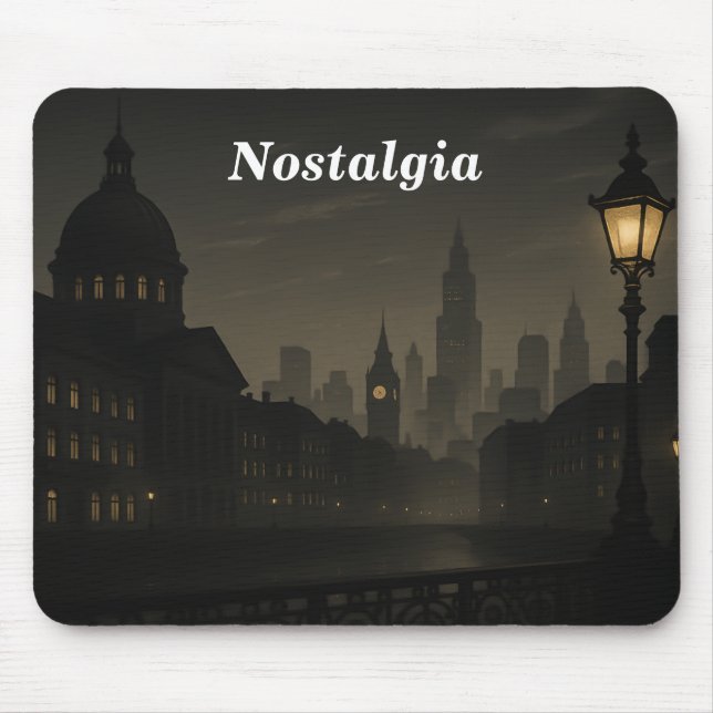 Tapis De Souris Cityscape vintage Mousepad (Devant)