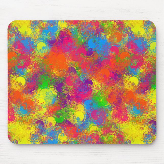 Tapis De Souris CKC Paint Can Florals-Computer Mousepad (Devant)