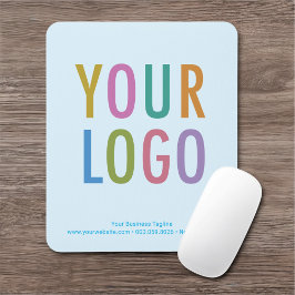 Tapis De Souris Clair Bleu Pad Souris Personnalisé Logo Non Slip