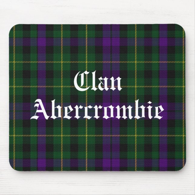 Tapis De Souris Clan Abercrombie Tartan (Devant)