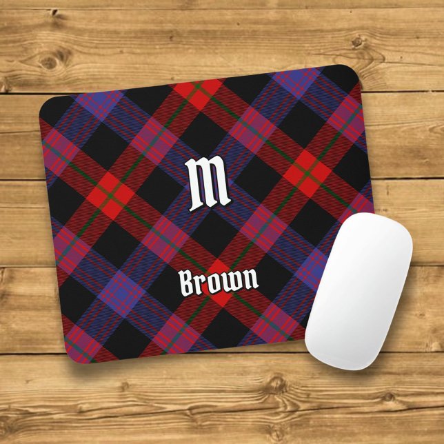 Tapis De Souris Clan Brown Tartan (Créateur téléchargé)