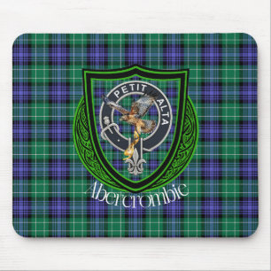 Tapis De Souris Clan écossais Abercrombie Tartan & Crest