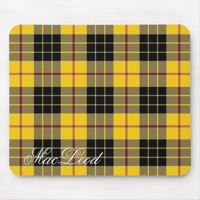 Tapis De Souris Clan écossais majestueux MacLeod de tartan de (Devant)