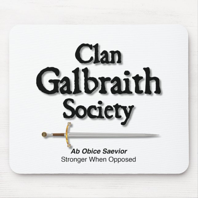 Tapis De Souris Clan Galbraith Society (Devant)