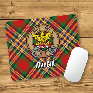 Tapis De Souris Clan MacGill Crest sur Tartan