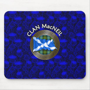 Tapis De Souris Clan MacNeil Tartan Knot & Flag