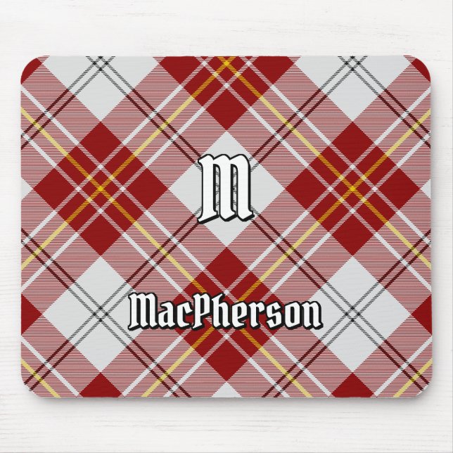 Tapis De Souris Clan MacPherson Robe Rouge Tartan Pad (Devant)