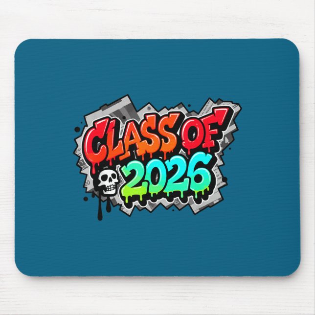 Tapis De Souris Class Graduation Graffiti Streetwear Drip Design (Devant)