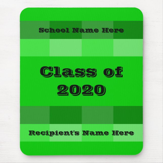 Tapis De Souris Classe de 2020 Graduation Day par Janz Green (Devant)