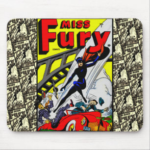 Tapis De Souris Classique 1940 Miss Fury Comics Mousepad