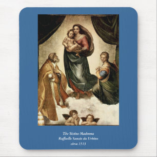 Tapis De Souris Classique de Raphael "Vierge Sixtine" (vers 1513)