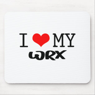 Tapis De Souris Classique "je conception aime mon WRX"