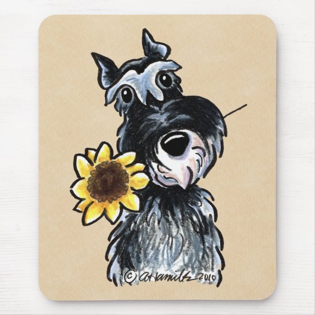 Tapis De Souris Classique Sunny Schnauzer (Devant)