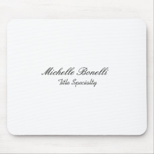 Tapis De Souris Classy Stylish Script Add Your Name