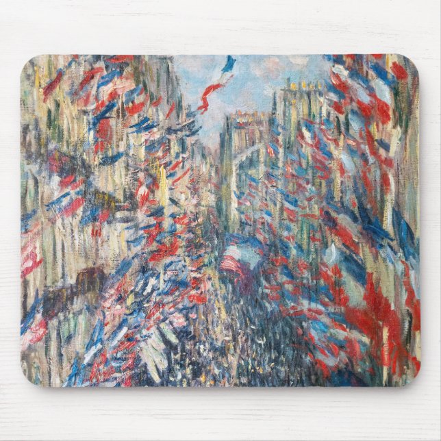 Tapis De Souris Claude Monet - La Rue Montorgueil - Paris (Devant)
