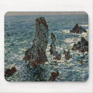Tapis De Souris Claude Monet  Les Rochers à Belle-Île, 1886