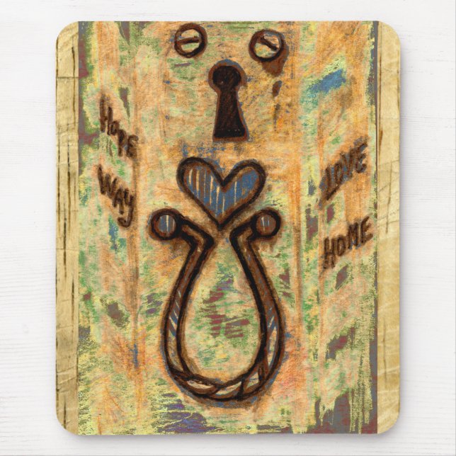 Tapis De Souris Clavier et coeur (Devant)