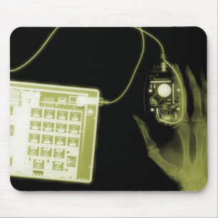 Tapis De Souris Clavier et souris X-Ray Skeleton