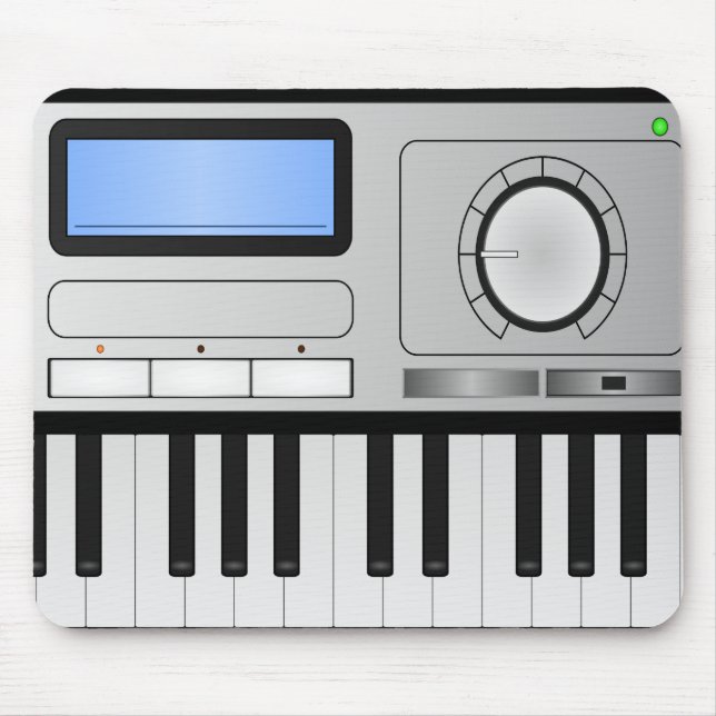 Tapis De Souris Clavier Mousepad de synthétiseur de Digitals (Devant)