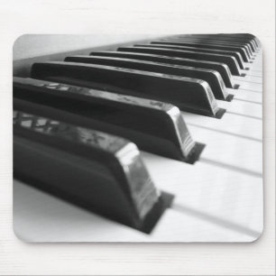 Tapis De Souris Clavier - noir et blanc