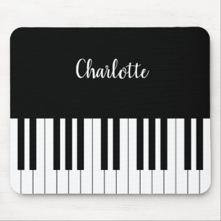 Tapis De Souris Clavier simple pour piano noir et blanc