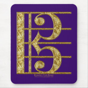 Tapis De Souris Clef d'alto d'or