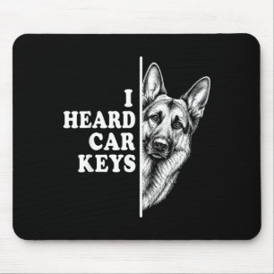 Tapis De Souris Clés de voiture entendues Berger allemand Propriét