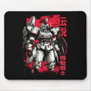 Tapis De Souris Clic Guerrier Mécha Robot Légendaire Japonais