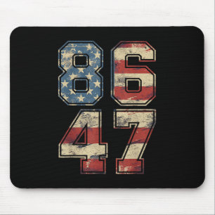 Tapis De Souris Clic Vintage 80s Style 86 47 Anti Trump Usa Drapea