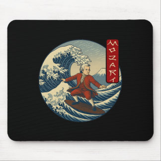 Tapis De Souris Clical Musician Mozart Ukiyo-e Surfing