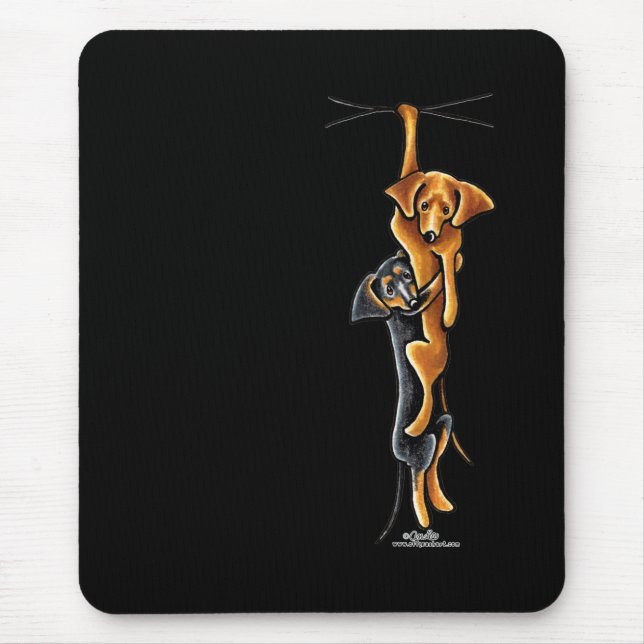Tapis De Souris Clingy Dachshunds (Devant)