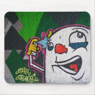 Tapis De Souris Clown drôle avec visage blanc