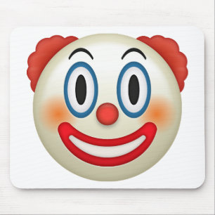 Tapis De Souris Clown fou Emoji