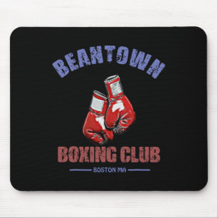 Tapis De Souris Club de boxe Beantown Boston Ma- Gants Design