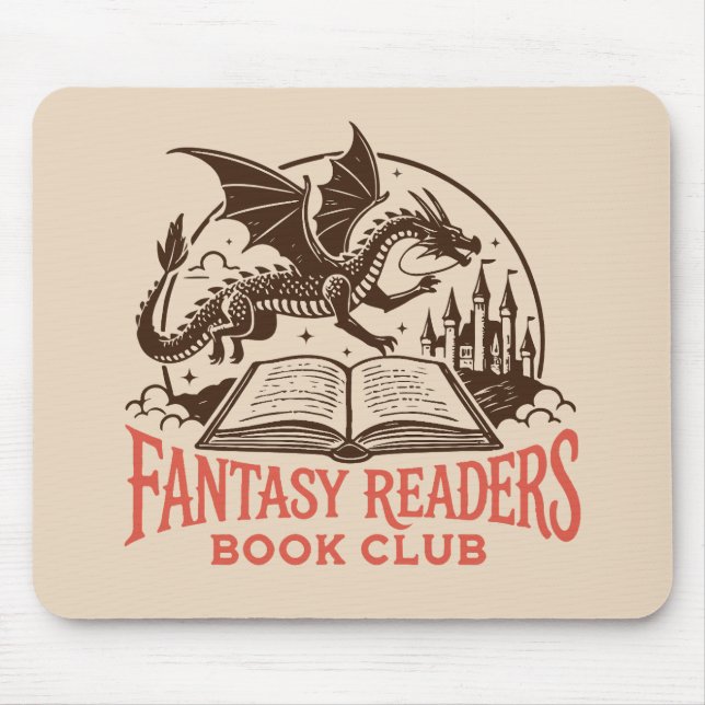 Tapis De Souris club de lecture de fantasy pour lecteurs (Devant)