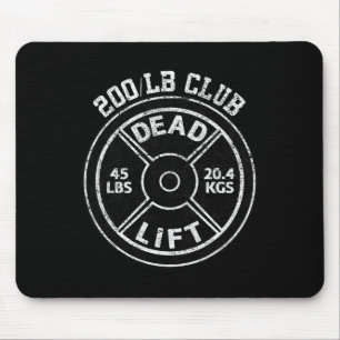 Tapis De Souris Club de levage de poids mort de 90 kg Gym musculat