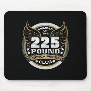 Tapis De Souris Club de presse à banc de 225 livres pour haltéroph