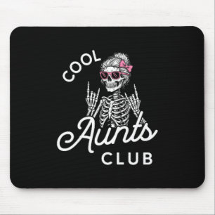Tapis De Souris Club Tante Cool Squelette Drôle Famille Enfants Fe