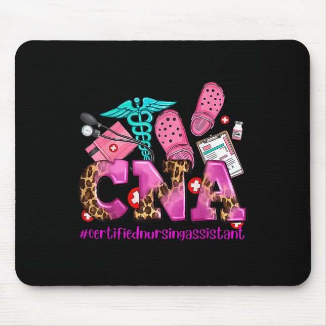 Tapis De Souris Cna Pink Ribbon Breast Cancer Sensibilisation Guer (Devant)