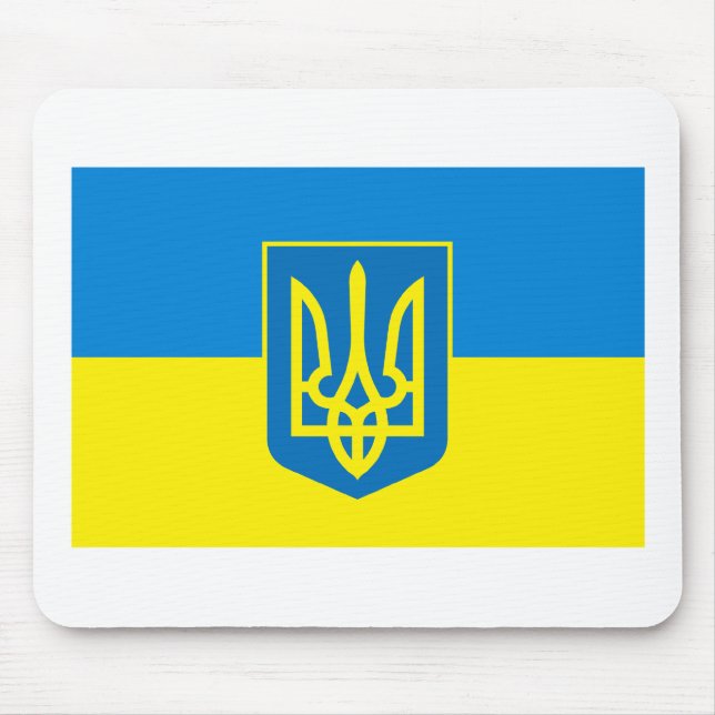 Tapis De Souris COA Mousepad du drapeau W de l'Ukraine (Devant)