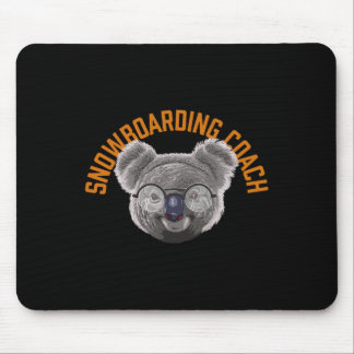 Tapis De Souris Coach Snowboard Koalifié Snowboardeur Funny Win