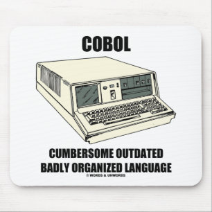 Tapis De Souris COBOL Cumbersome démodé Langue mal organisée