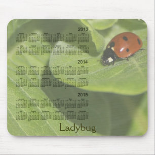 Tapis De Souris Coccinelle calendrier Mousepad de 3 ans 2013-2015