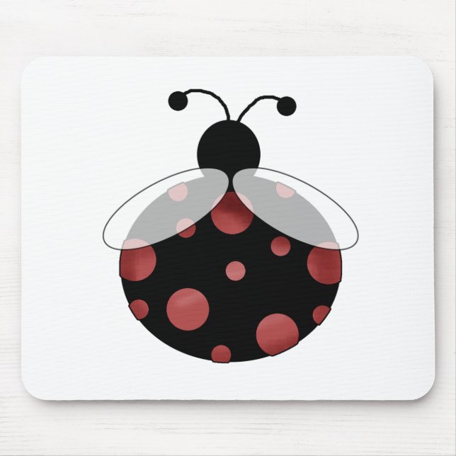 Tapis De Souris Coccinelle chanceuse (Devant)